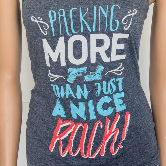ART 15 Clothing-Packing More Than Just A Nice Rack-Women’s Workout Tank-Size S/M - Picture 2 of 7